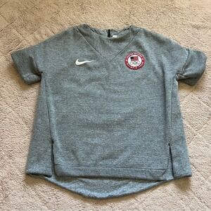 Nike Team USA Official Olympics Short Sleeve Top Women's Size M